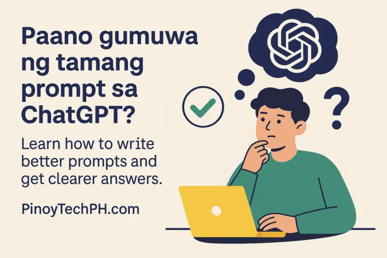 Paano Gumawa ng Tamang Prompt sa ChatGPT