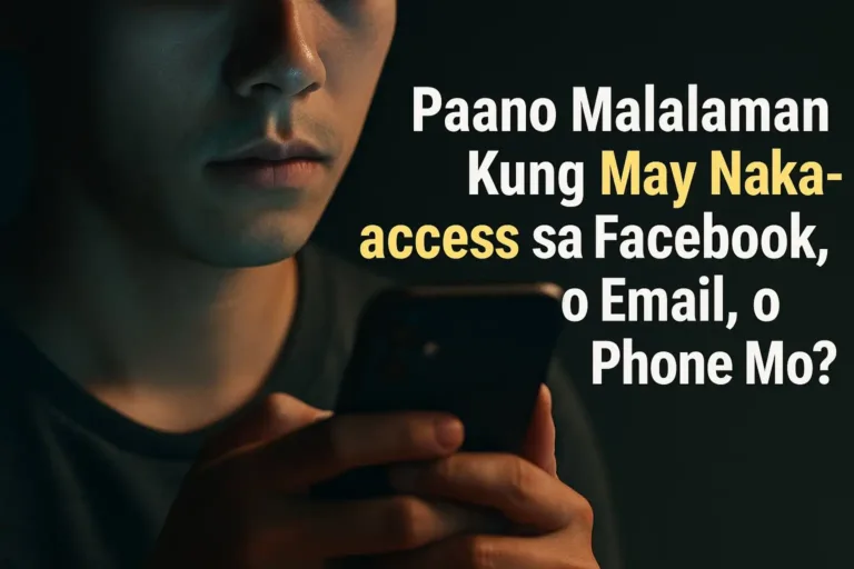 Paano Malalaman Kung May Naka-access sa Facebook Email o Phone Mo