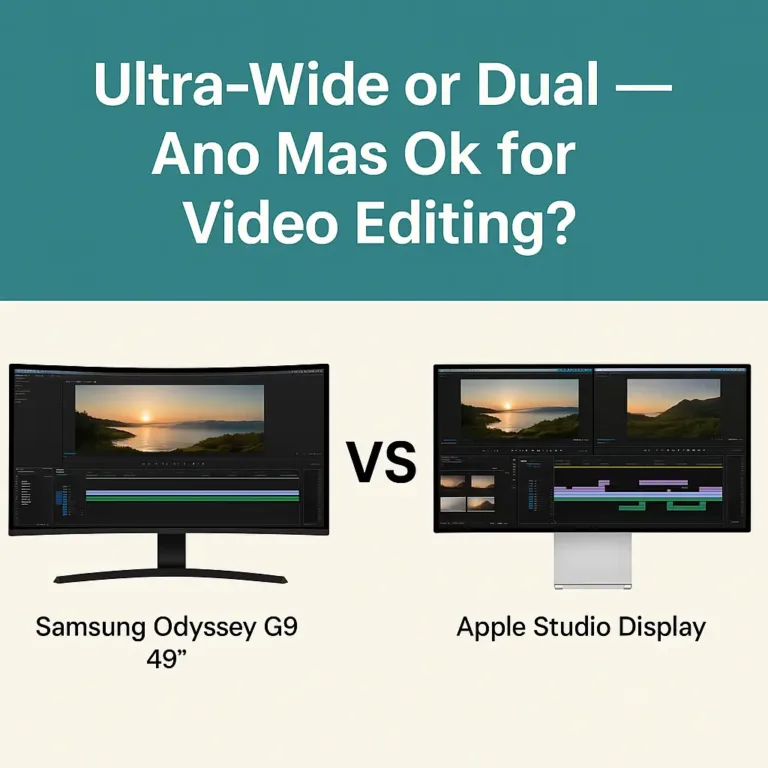 Ultra-Wide Monitor vs Dual Monitor: Alin ang Mas Ok for Video Editing?