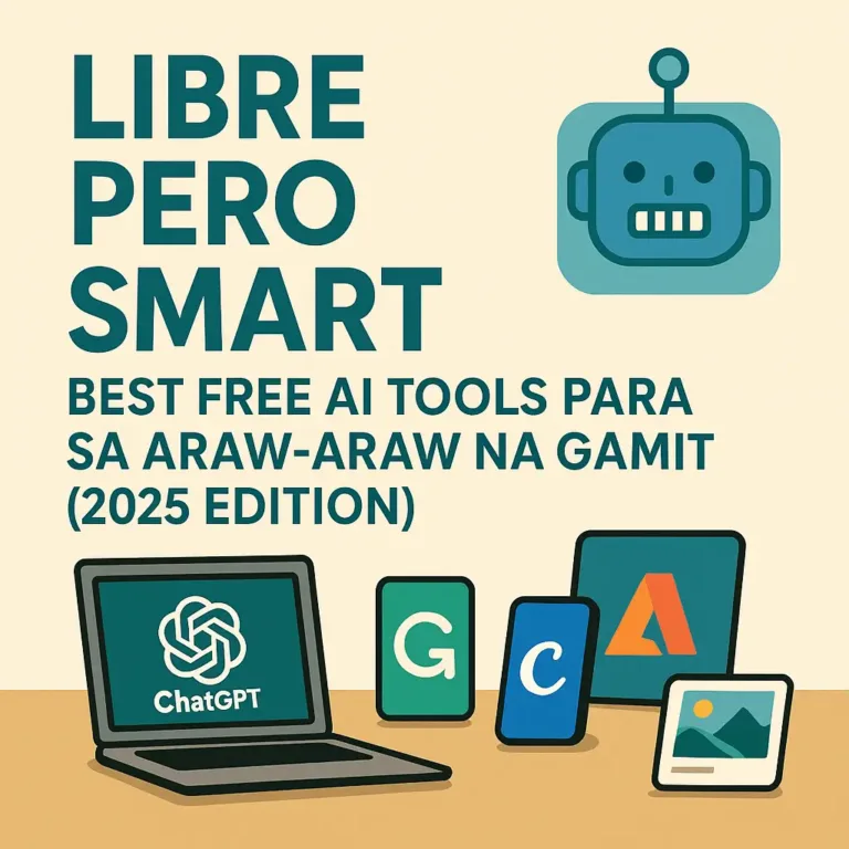 Libre Pero Smart: Best Free AI Tools Para sa Araw-Araw Na Gamit (2025 Edition)