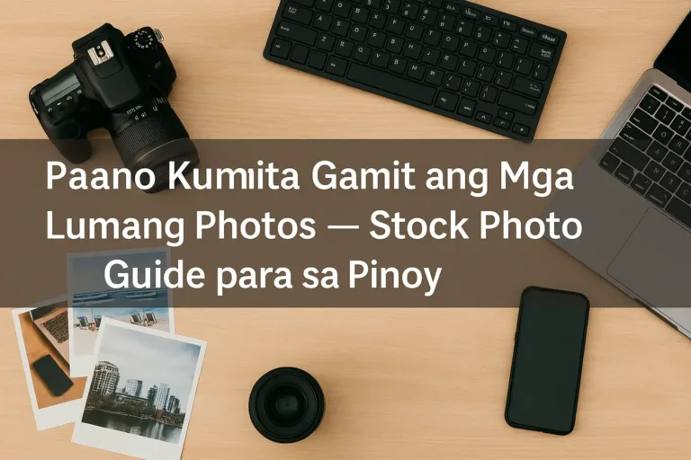 Paano Kumita Gamit ang Mga Lumang Photos — Stock Photo Guide para sa Pinoy