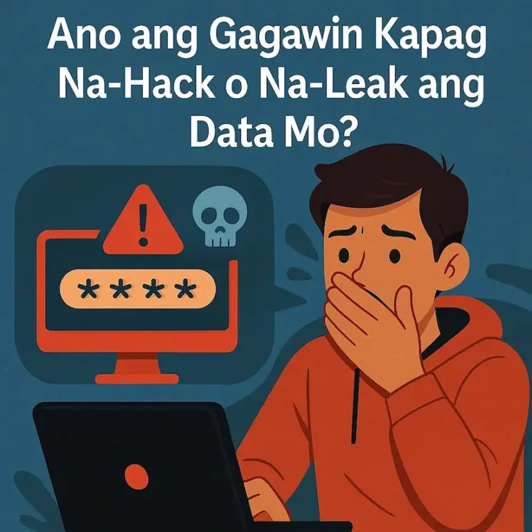 Ano ang Gagawin Kapag Na-Hack o Na-Leak ang Data Mo?